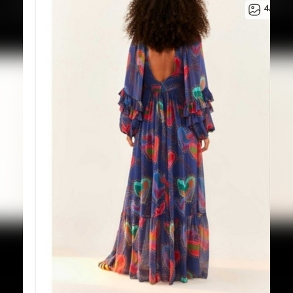 Farm Rio Hearts Maxidress - Picture 4 of 5